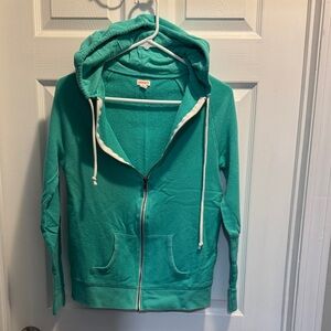 Tommy Hilfiger Teal Zip-Up Hoodie